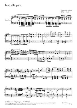 Rossini: Inno alla pace (EDur)