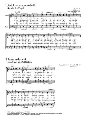 Swider: Zwölf polnische Weihnachtslieder für Männerchor a cappella