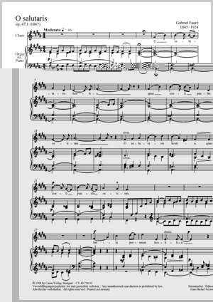 Fauré: O salutaris hostia (Op.47 no. 1; H-Dur)