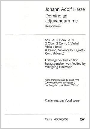 Hasse: Domine ad adiuvandum me (CDur)