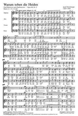 Rheinberger: Warum toben die Heiden (Op.40 no. 2; gMoll)
