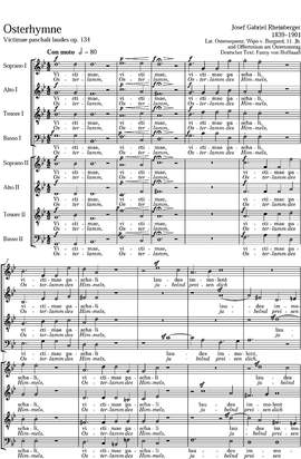 Rheinberger: Osterhymne (Op.134; gMoll)