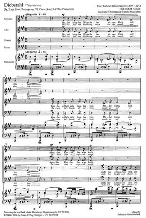 Rheinberger: Diebstahl (Op.75 no. 2; A-Dur)