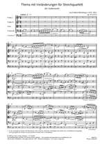 Rheinberger: Thema mit Veränderungen für Streichquartett (Op.93; g-Moll) Product Image