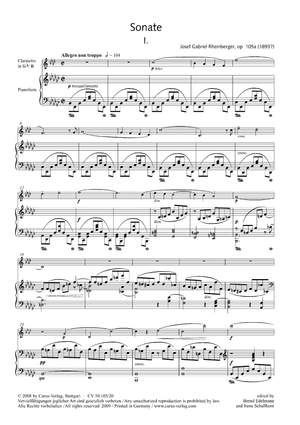 Rheinberger: Sonate in e (Op.105; e-Moll)