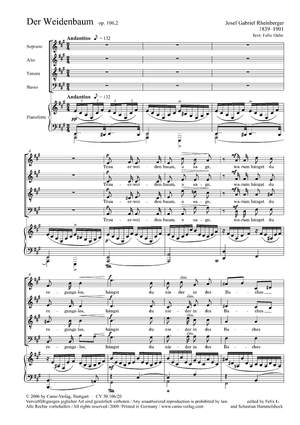 Rheinberger: Der Weidenbaum (Op.1062; A-Dur)