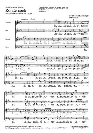 Rheinberger: Rorate coeli (Op.176 no. 1; As-Dur)