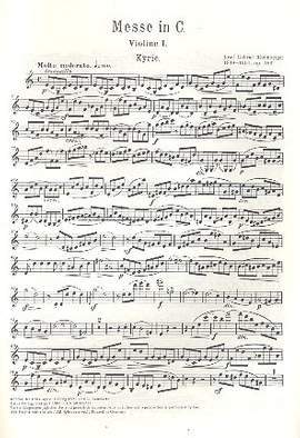 Rheinberger: Missa in C (Op.169; C-Dur): Orchestral Violin 1