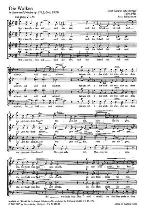 Rheinberger: Die Wolken (Op.170 no. 2; g-Moll)
