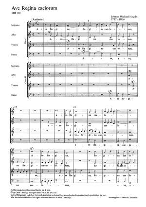 Haydn: Ave Regina in C (MH 118; C-Dur)