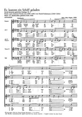 Reger: Weihnachtslieder
