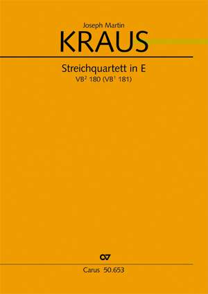 Kraus: Streichquartett in E (VB 180; E-Dur)