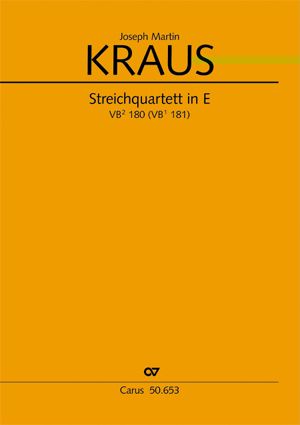 Kraus: Streichquartett in E (VB 180; EDur)