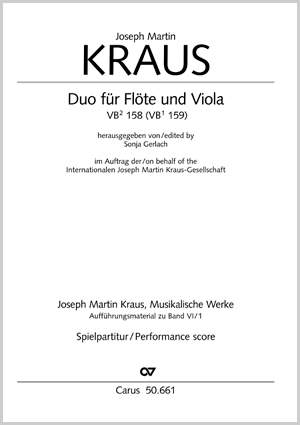 Kraus: Duo für Flöte und Viola (VB 158)