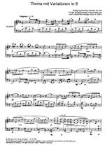Mozart: Thema mit Variationen in B (KV 500; B-Dur) Product Image