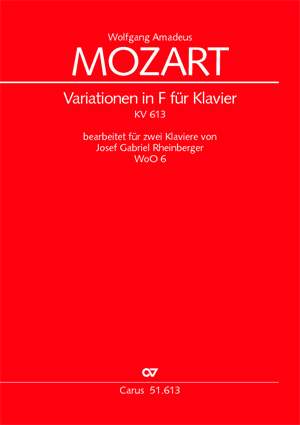Mozart: Variationen in F (KV 613; F-Dur)