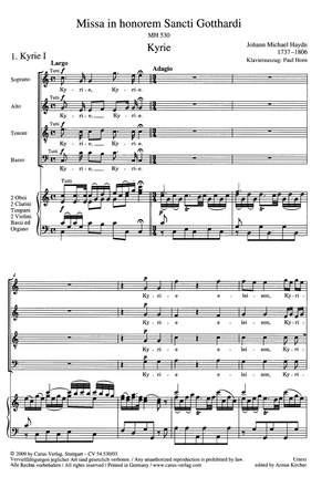 Haydn: Missa in honorem Sancti Gotthardi (MH 530)