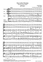 Haydn: Non nobis Domine (XXIIIa:1) Product Image