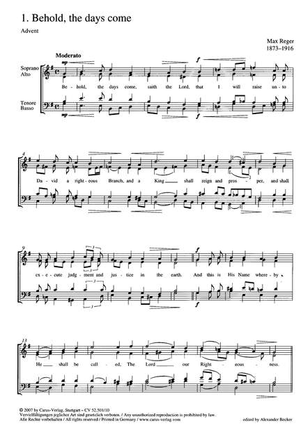 Reger: 20 Responsories (E)