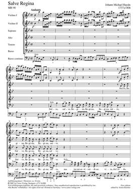 Haydn: Salve Regina in B (MH 90; BDur)
