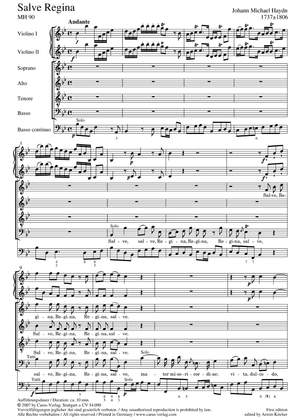 Haydn: Salve Regina in B (MH 90; B-Dur)