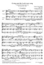 Händel: O sing unto the Lord a new song (O singet unserm Gott ein neues Lied) (HWV 249b) Product Image
