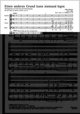 Becker: Weihegesang (Op.74)