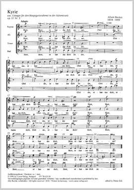 Becker: Kyrie, Gloria und Agnus Dei