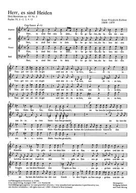 Richter: Herr, es sind die Heiden (Op.40 no. 3)