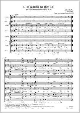 Becker: Ich gedenke der alten Zeit (Op.83)