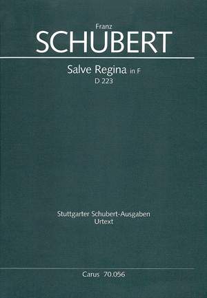Schubert: Salve Regina in F (D 223; F-Dur)