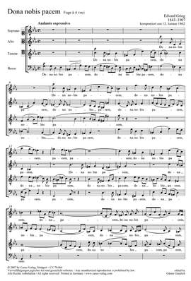 Grieg: Dona nobis pacem
