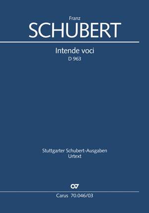 Schubert: Intende voci (D 963; B-Dur)