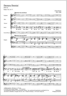 Franck: Dextera Domini (FWV 65; BDur)