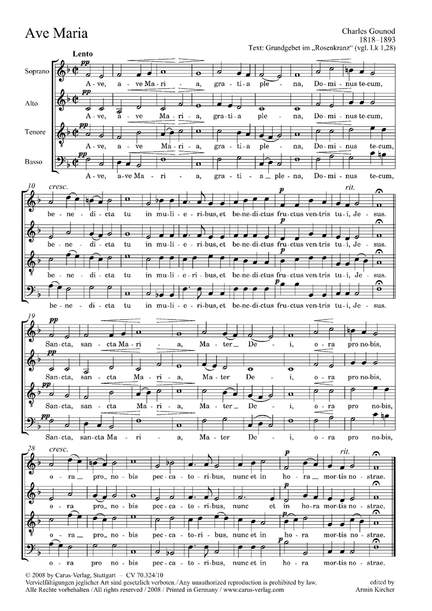 Gounod: Vier Sätze