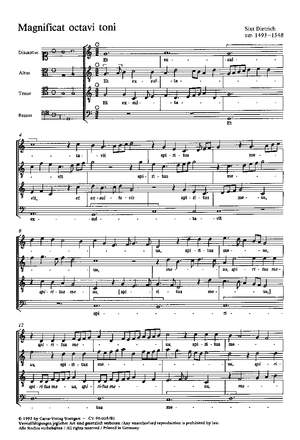 Dietrich: Magnificat octavi toni (mixolydisch)