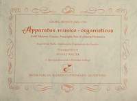 Muffat: Apparatus musicoorganisticus