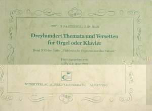 Pasterwiz: Dreyhundert Themata und Versetten