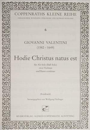 Valentini: Hodie Christus natus est
