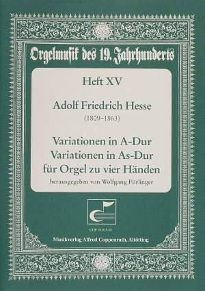 Hesse: Variationen für Orgel zu vier Händen