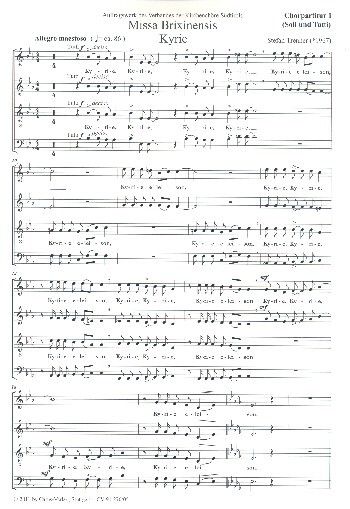 Trenner: Missa Brixinensis