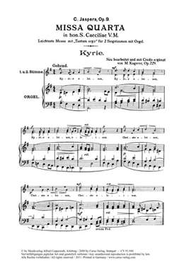 Jaspers: Missa quarta in hon. St. Caeciliae (GDur)