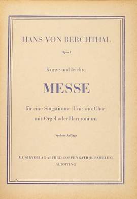 Berchthal: Kurze und leichte Messe