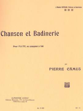 Pierre Camus: Chanson et badinerie pour flute