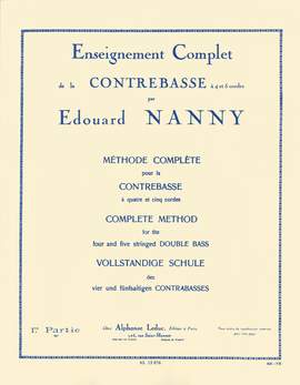 Edouard Nanny: Méthode Complete pour la Contrebasse, 1re partie