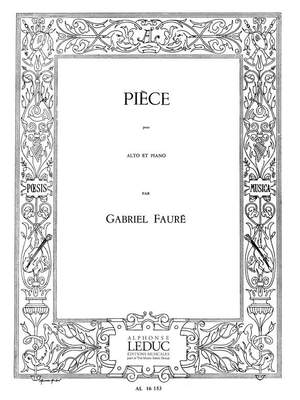 Gabriel Fauré: Pièce