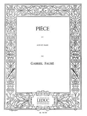Gabriel Fauré: Pièce