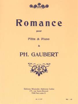 Philippe Gaubert: Romance pour flûte et piano