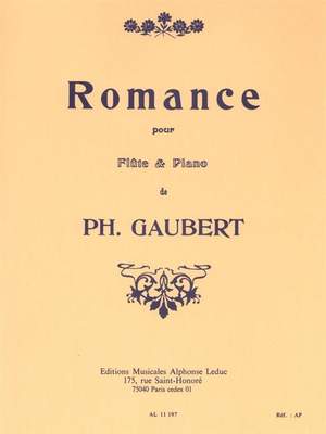 Philippe Gaubert: Romance pour flûte et piano