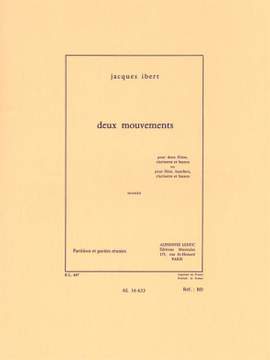Jacques Ibert: Deux Mouvements - MCMXXII